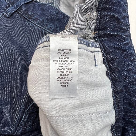 Liz Claiborne Loose Fit Wide Leg Trouser/ Mid Rise Blue jeans Size 10 - Picture 10 of 11